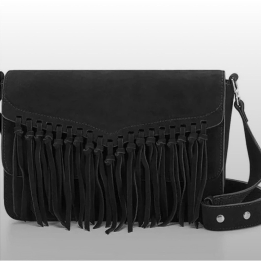 Rebecca Minkoff Black Suede and Leather Rapture Bag NWT